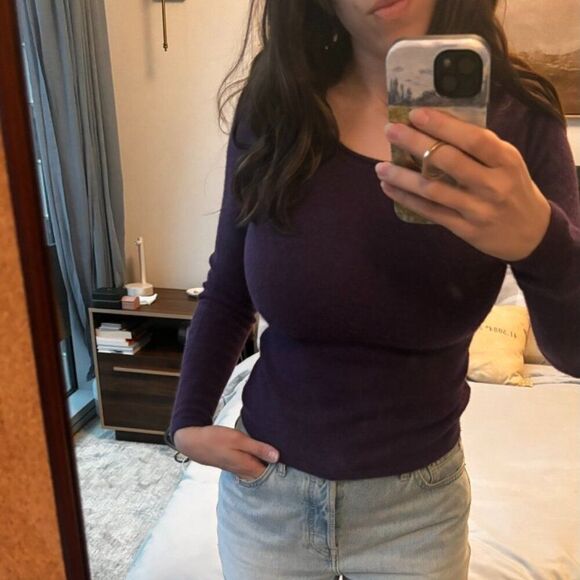 Tweeds Sweaters - Purple Cashmere Sweater